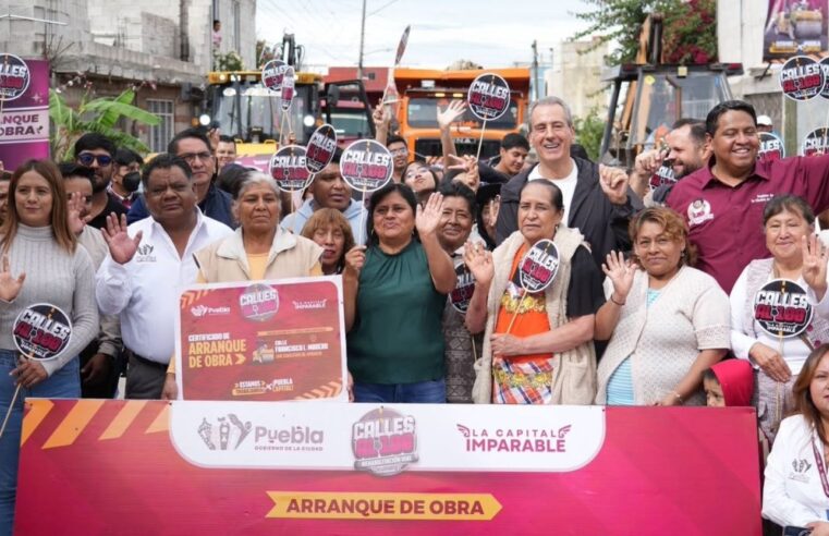 Arranca Pepe Chedraui rehabilitación vial en la Junta Auxiliar de San Aparicio