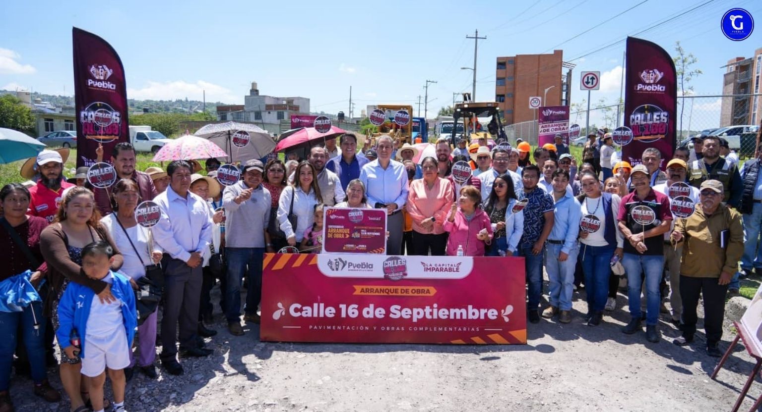 Con #CallesAl100 Pepe Chedraui impulsa trabajos de pavimentación en la Junta Auxiliar de Santo Tomás Chautla