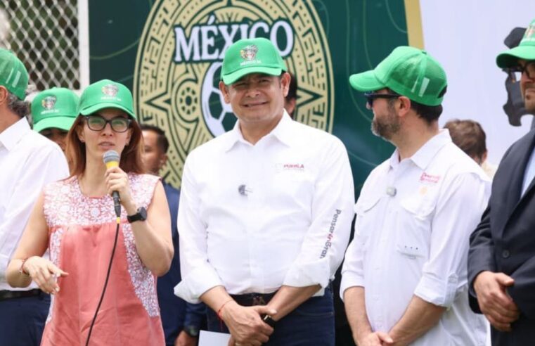 Consolidan Gobierno Federal y Estatal, espacios deportivos como motor de bienestar