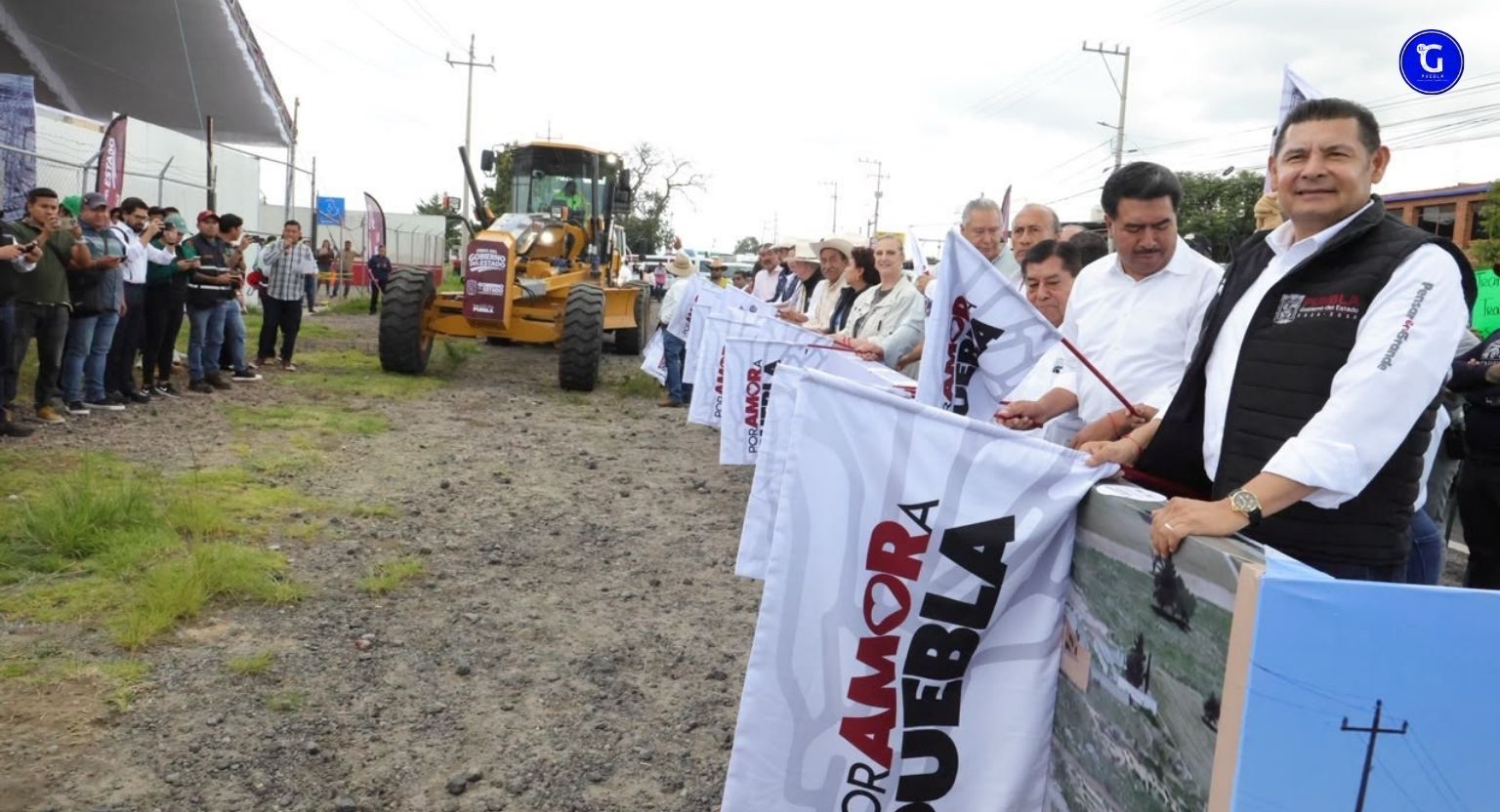 Detona conectividad carretera Gobierno Estatal en San José Chiapa