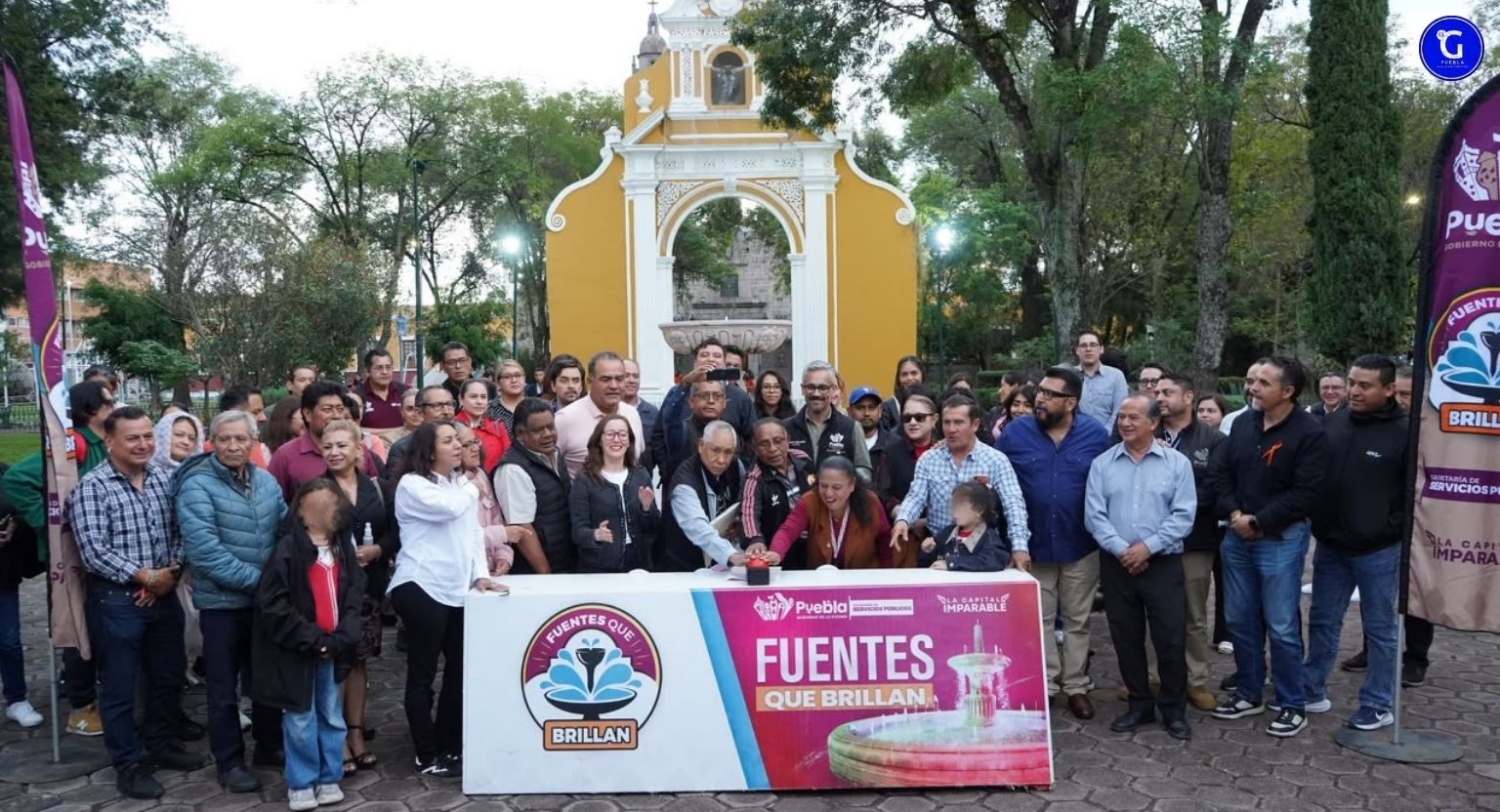 Entrega Gobierno de Pepe Chedraui mantenimiento de la fuente del Parque de Santiago