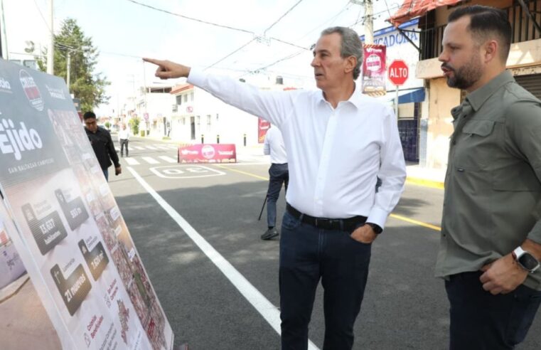 Entrega Pepe Chedraui rehabilitación vial en la Junta Auxiliar de San Baltazar Campeche