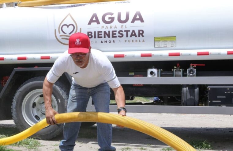 Gobierno estatal lleva agua para el bienestar a colonias con desabasto