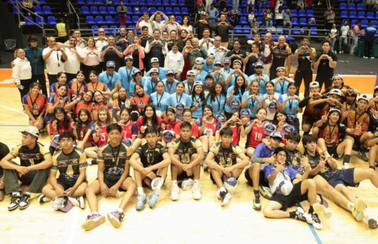 Gobierno promueve formación integral de talentos con la liga estatal de voleibol