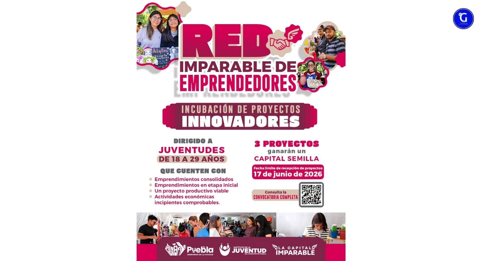 Impulsa Gobierno de Pepe Chedraui capacitación y financiamiento para juventudes poblanas