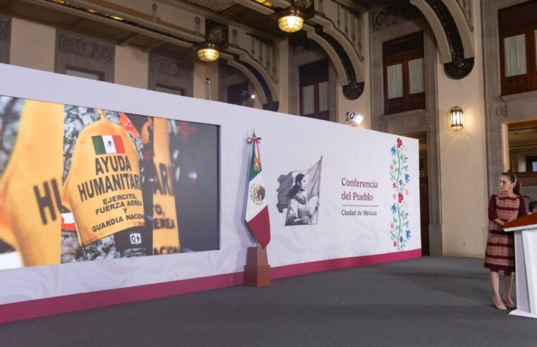 México ya despliega ayuda humanista en las zonas afectadas en Venezuela: Sheinbaum