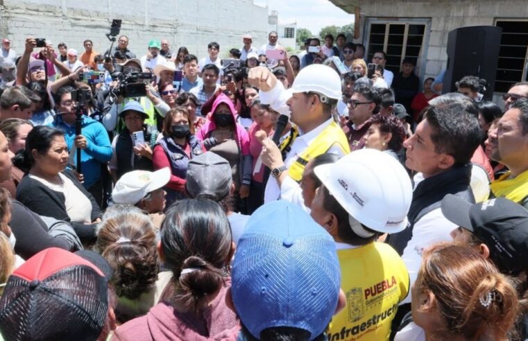 Por tierra y por aire, gobernador Armenta Mier recorre zona afectada en Ciudad Serdán