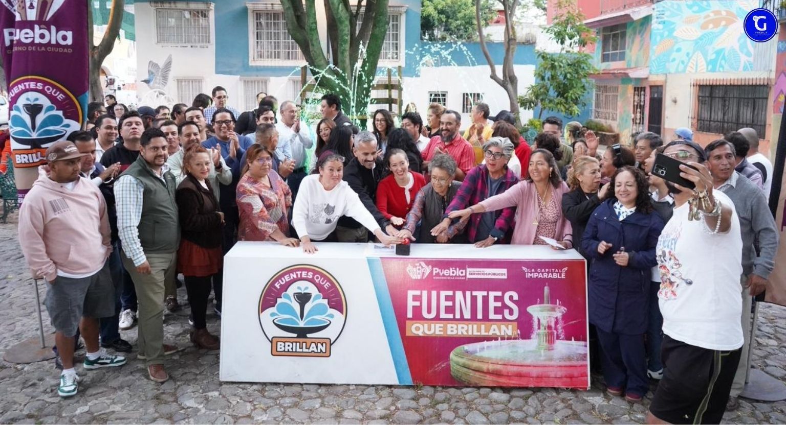 Realiza Gobierno de Pepe Chedraui mantenimiento de fuente en el Parque del Barrio de Xanenetla