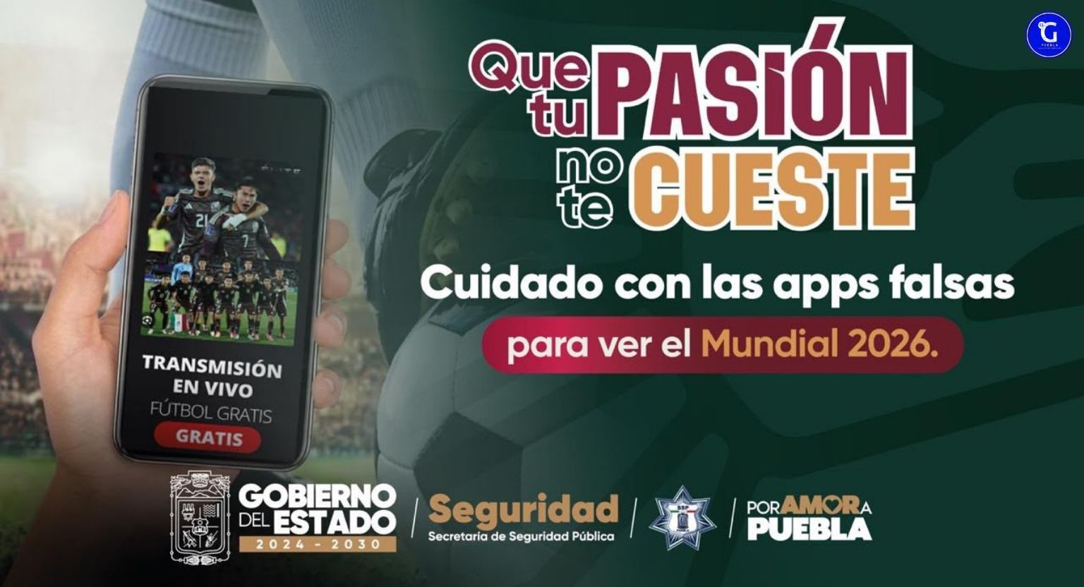 Recomienda SSP reforzar medidas al utilizar plataformas que transmiten partidos mundialistas