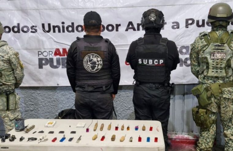 SSP y DEFENSA realizan operativo de revisión en el penal de Cholula