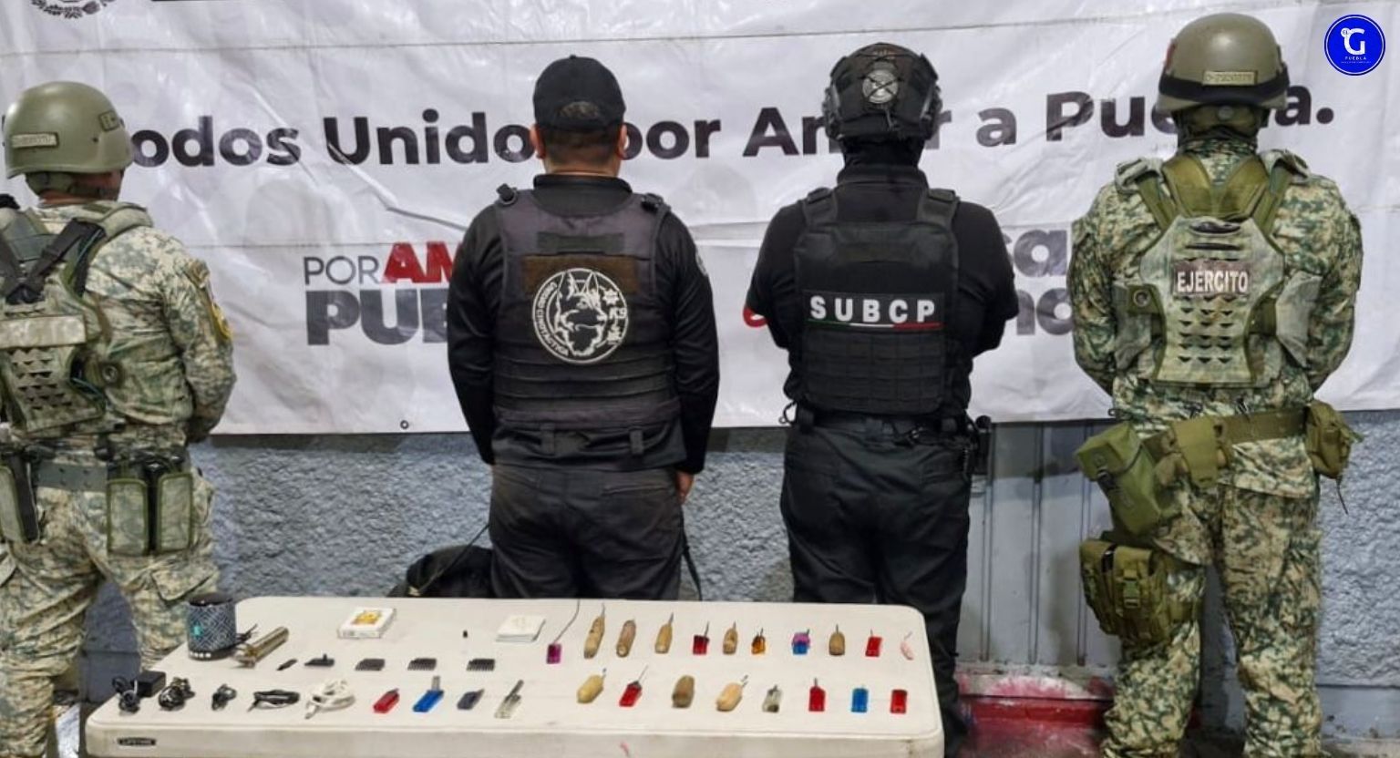 SSP y DEFENSA realizan operativo de revisión en el penal de Cholula
