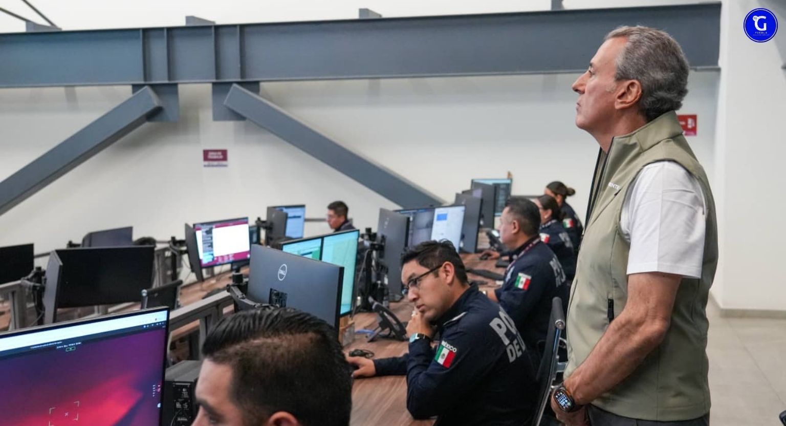 Supervisa Pepe Chedraui avances de Puebla 360 y labores de videovigilancia