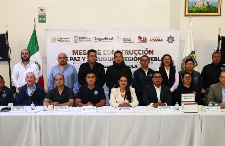 Tonantzin Fernández encabeza Mesa de Construcción de Paz y Seguridad Región Puebla
