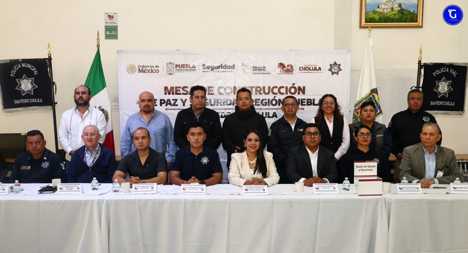 Tonantzin Fernández encabeza Mesa de Construcción de Paz y Seguridad Región Puebla