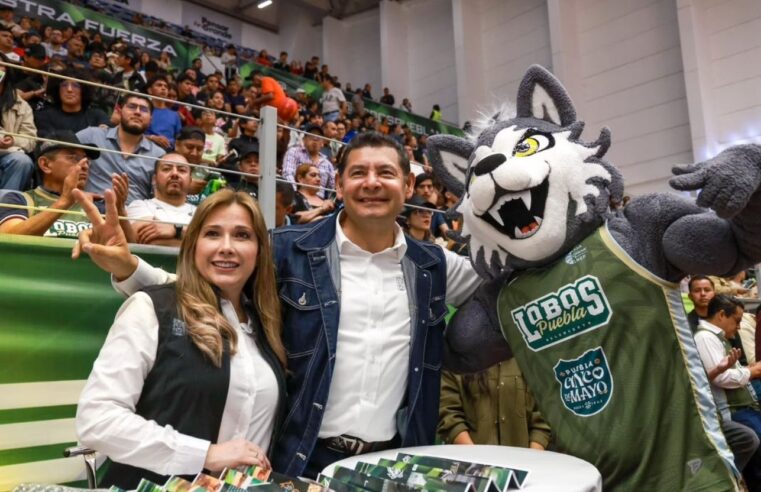 Con Lobos Puebla, Gobierno promueve el básquetbol profesional