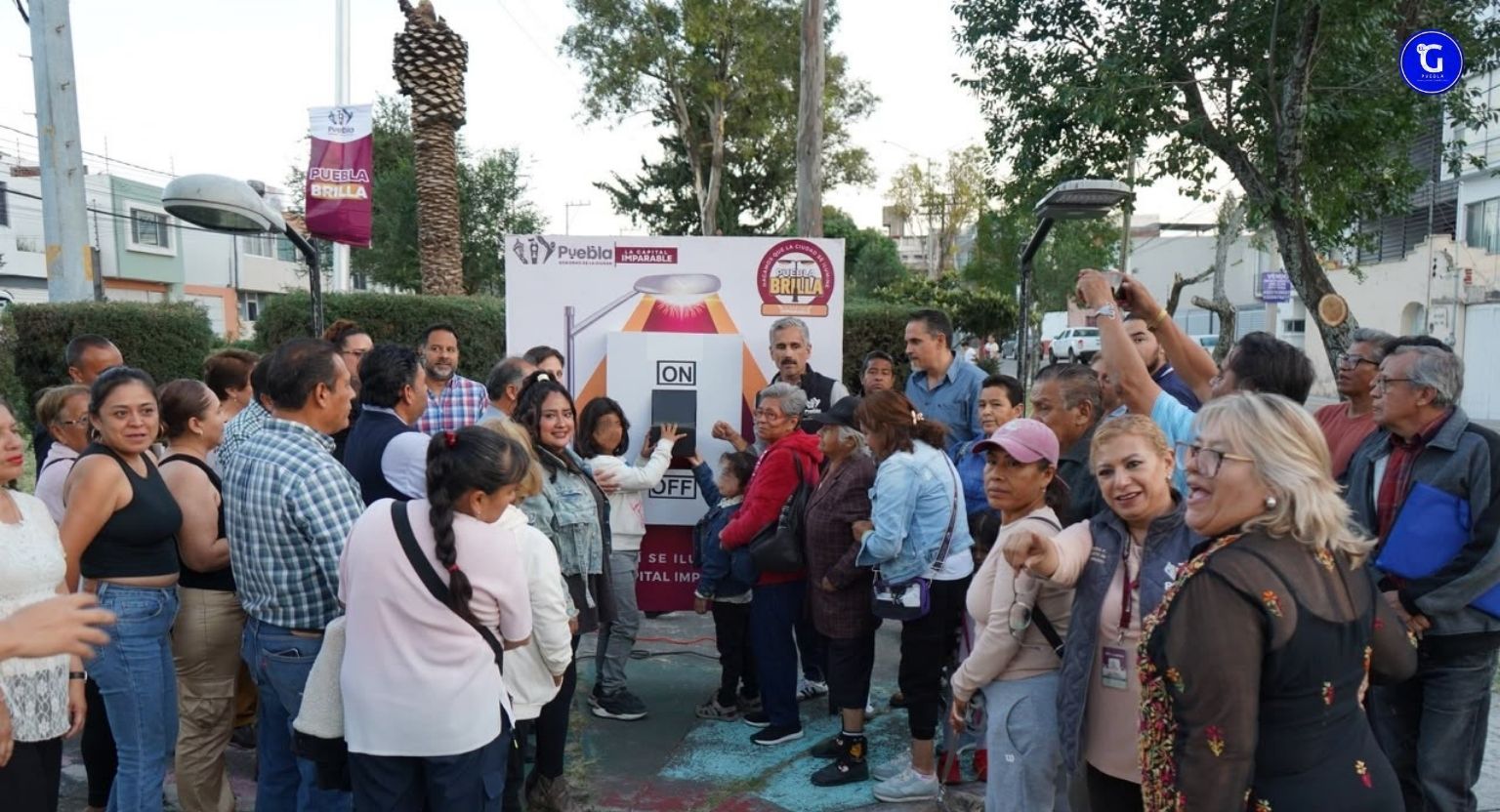 Con Puebla Brilla, Gobierno de Pepe Chedraui moderniza al 100 por ciento el alumbrado público en la colonia Reforma