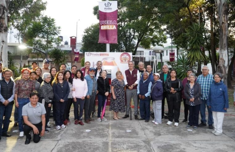Con Puebla Brilla, Pepe Chedraui moderniza el 100  por ciento del alumbrado en Plazas Amalucan