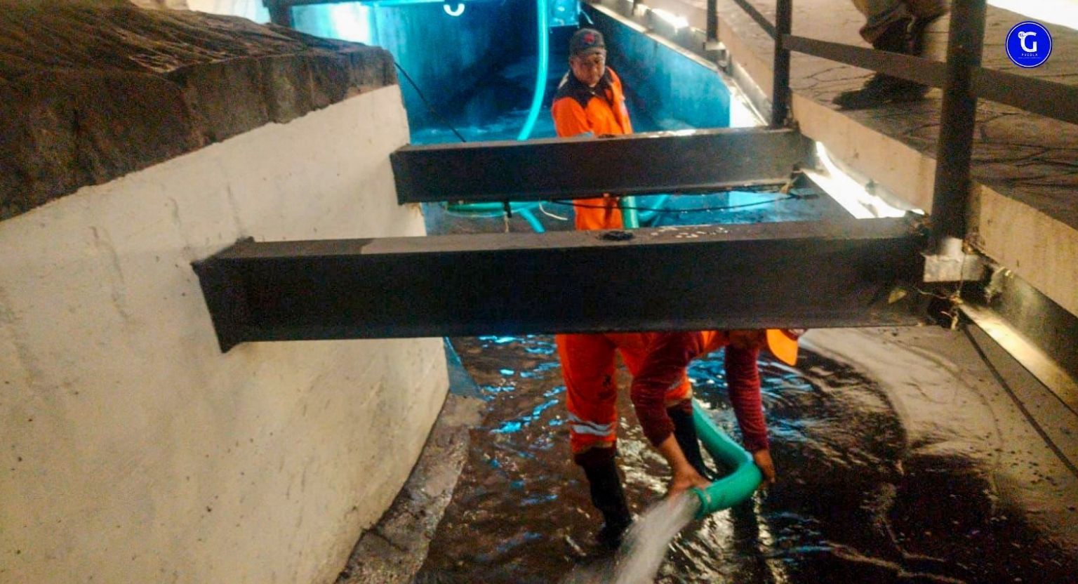 Gobierno de Pepe Chedraui efectuó labores de lavado en el Puente de Bubas