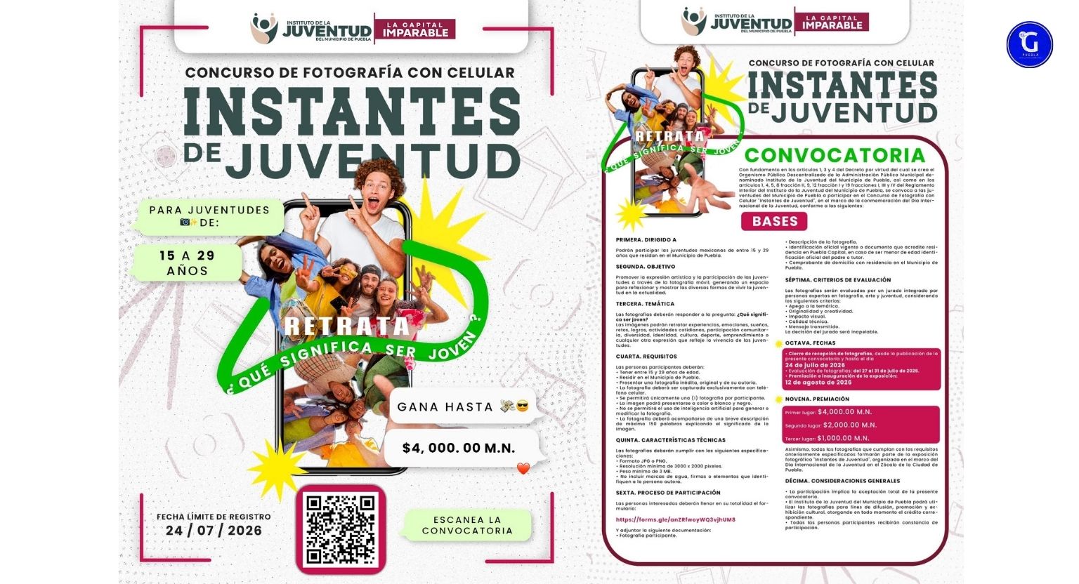 Gobierno de Pepe Chedraui impulsa el talento y participación ciudadana con el concurso de fotografía «Instantes de Juventud»