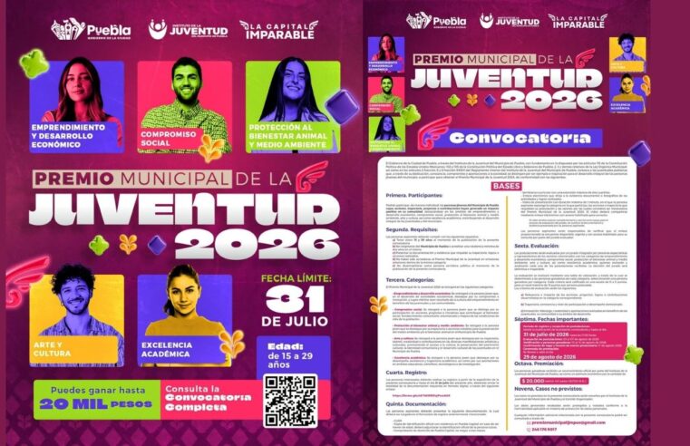 Gobierno de Pepe Chedraui lanza la convocatoria del Premio Municipal de la Juventud 2026