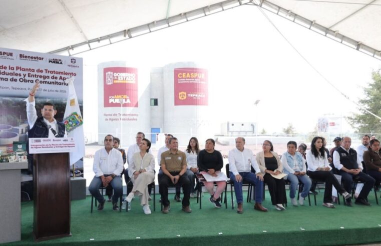 Gobierno federal y estatal consolidan nueva etapa de saneamiento hídrico con tecnología sustentable