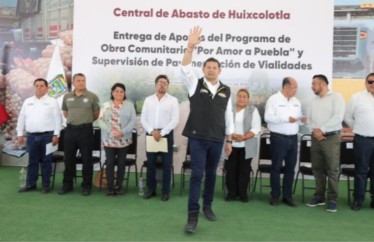 Gobierno impulsa obra comunitaria y moderniza central de Abasto Huixcolotla