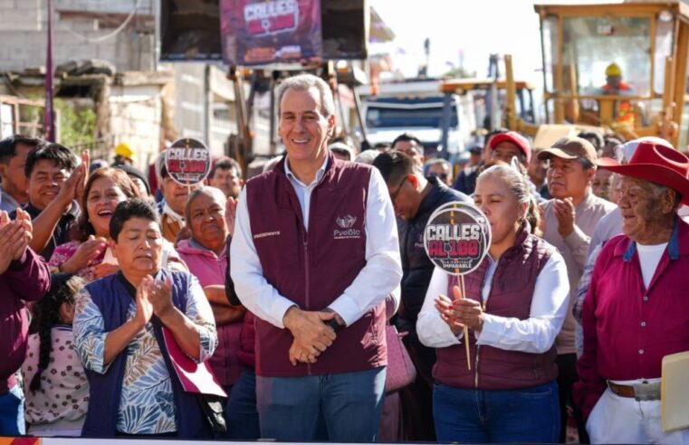 Inicia Pepe Chedraui obras de rehabilitación vial en la Junta Auxiliar de Santa María Xonacatepec