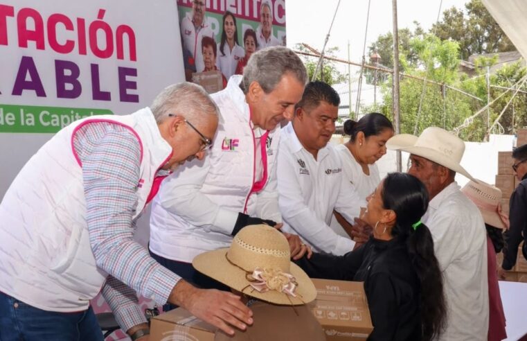 Lleva Pepe Chedraui programa “Alimentación Imparable” a Santa María Guadalupe Tecola