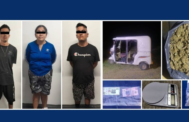 Policía Estatal retira de las calles más de ocho kilogramos de marihuana