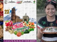 Presentan la 23.ª Feria del Chile en Nogada de San Andrés Calpan