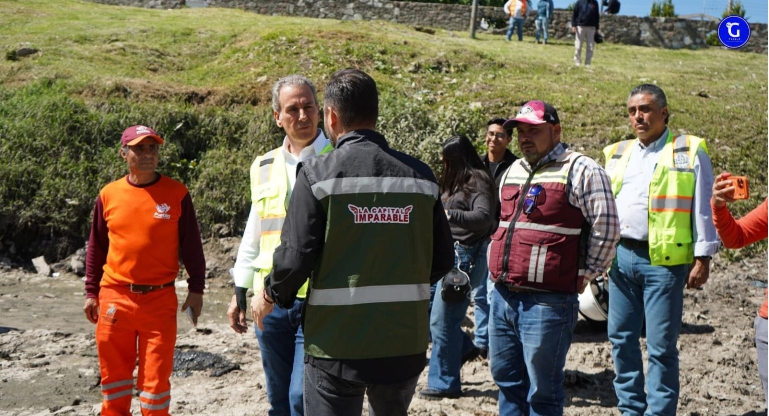 Supervisa Pepe Chedraui trabajos de limpieza y desazolve en vaso regulador Puente Negro