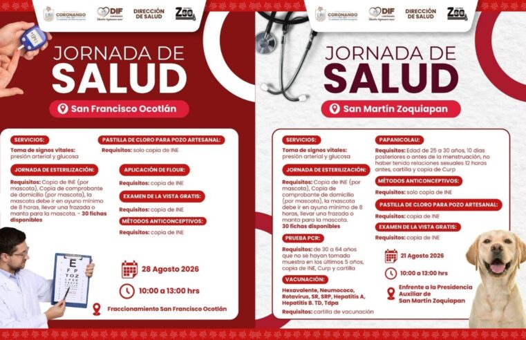 Acerca DIF Municipal servicios gratuitos de salud a Zoquiapan y Ocotlán