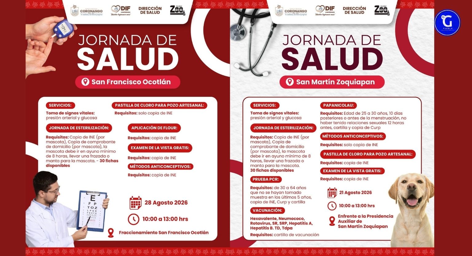 Acerca DIF Municipal servicios gratuitos de salud a Zoquiapan y Ocotlán