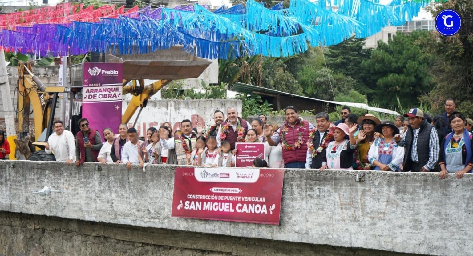 Arranca Gobierno construcción del Puente Vehicular de San Miguel Canoa