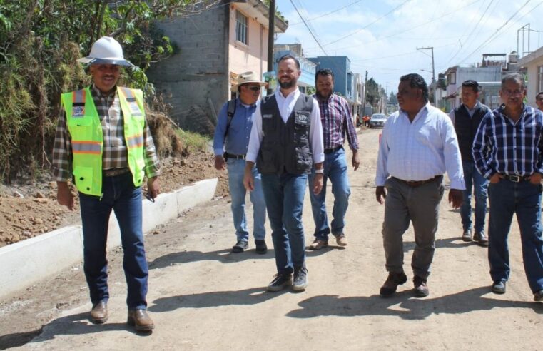 Avanza Gobierno de Pepe Chedraui con trabajos de rehabilitación vial en San Sebastián de Aparicio