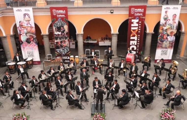 Banda Sinfónica Mixteca celebra 20 años de talento regional poblano