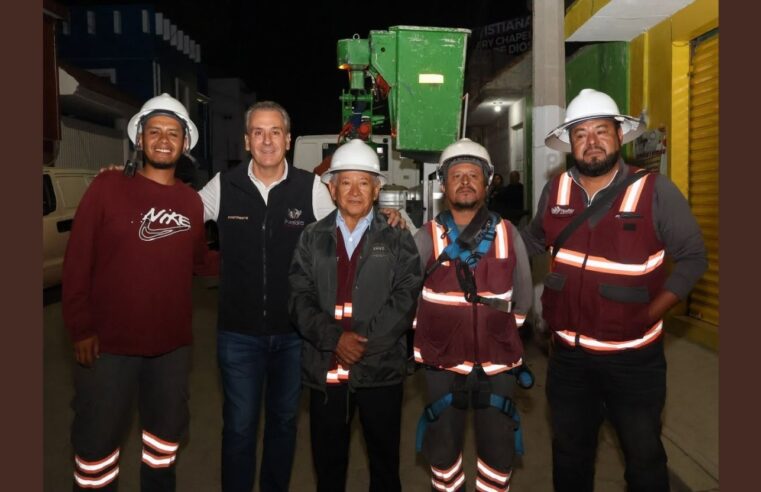 Con Puebla Brilla, Pepe Chedraui moderniza al 100 por ciento alumbrado en Jardines de San José