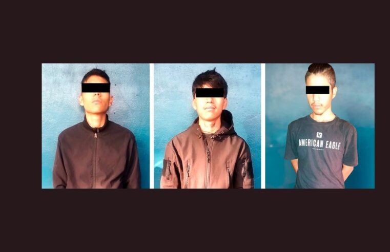 Detiene Policía Estatal a tres hombres armados