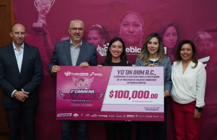 Entrega Gobierno de Pepe Chedraui donativos de la 2da. Carrera Mujeres Imparables