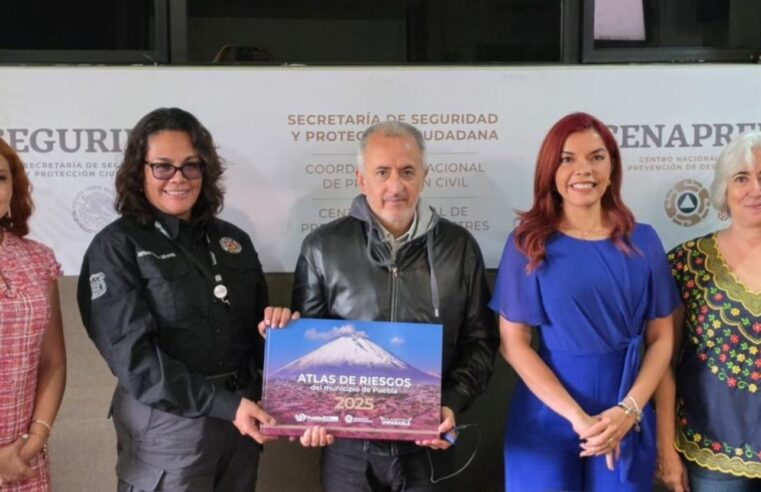 Fortalecen cultura de la prevención con entrega formal del Atlas de Riesgos ante el CENAPRED