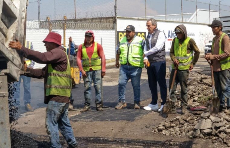 Gobierno de Pepe Chedraui avanza con la Campaña Capitalina Bacheando Puebla