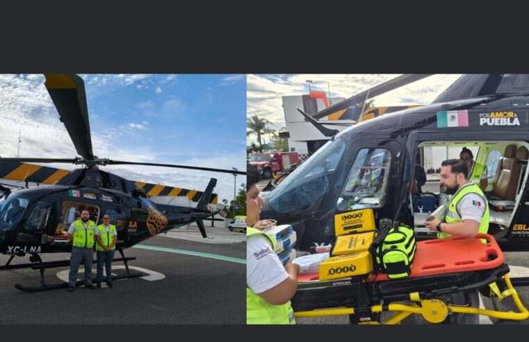 Gobierno garantiza atención especializada con traslado aéreo desde Acatlán