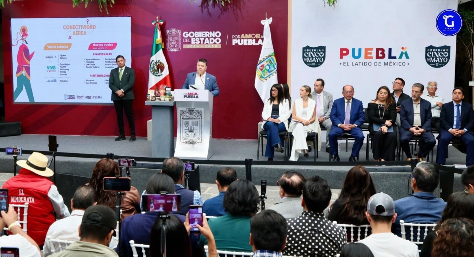 Nuevos vuelos desde Puebla consolidan proyección nacional e internacional de riquezas turísticas