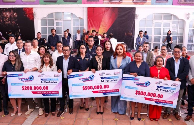 Reconoce Lupita Cuautle compromiso de contribuyentes con San Andrés Cholula