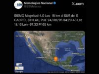Sin afectaciones por Sismo en San Gabriel Chilac