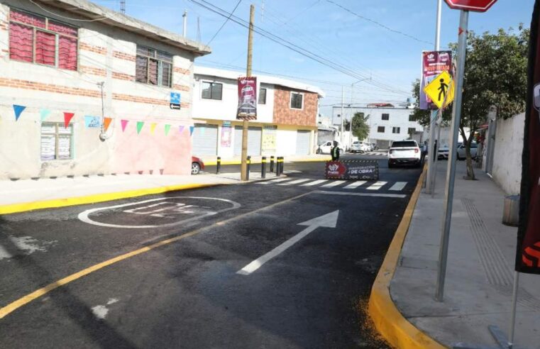 Inauguran los trabajos de pavimentación de la calle 5 Oriente en la colonia El Salvador