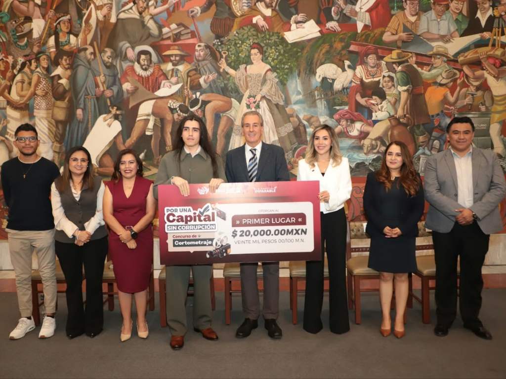 Realiza el Gobierno de la Ciudad la premiación del concurso de cortometraje “Por una Capital sin Corrupción”