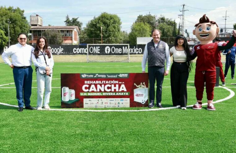 Rehabilitan y dignifican espacios deportivos en Puebla Capital