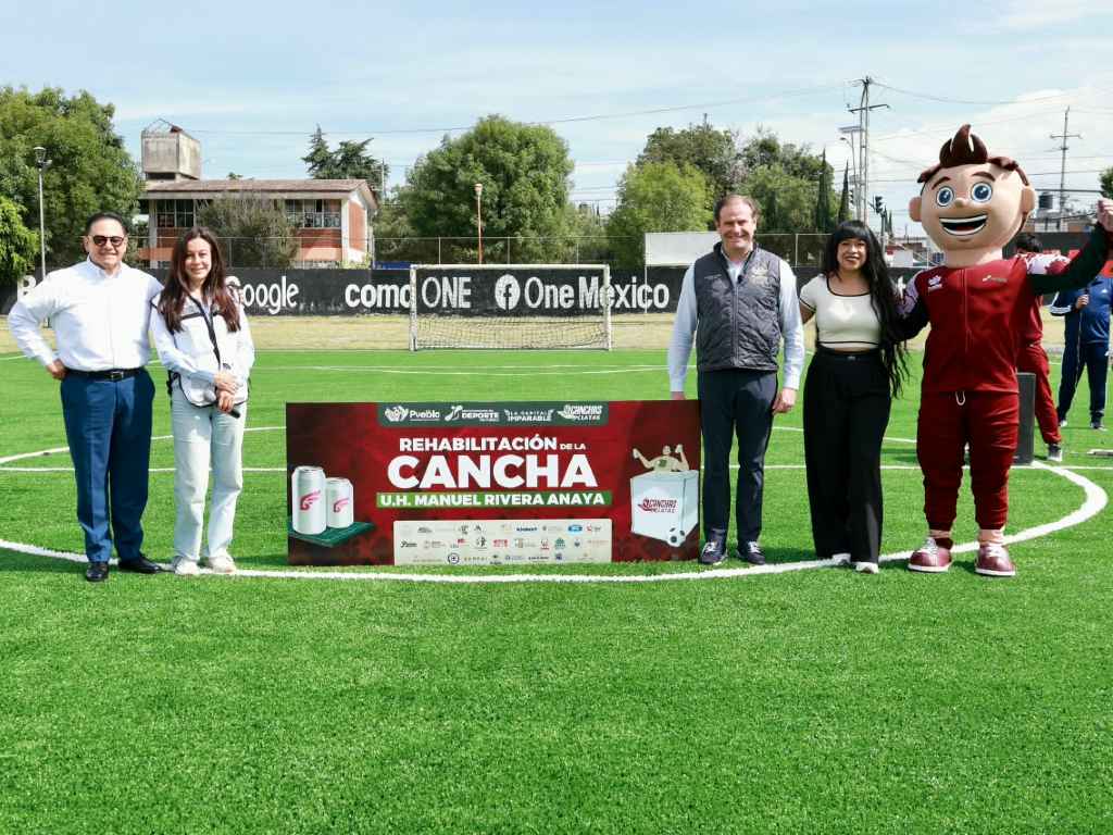 Rehabilitan y dignifican espacios deportivos en Puebla Capital