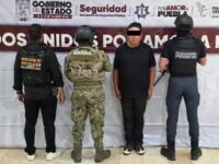 Detienen fuerzas de seguridad a masculino tras operativo en el mercado Morelos
